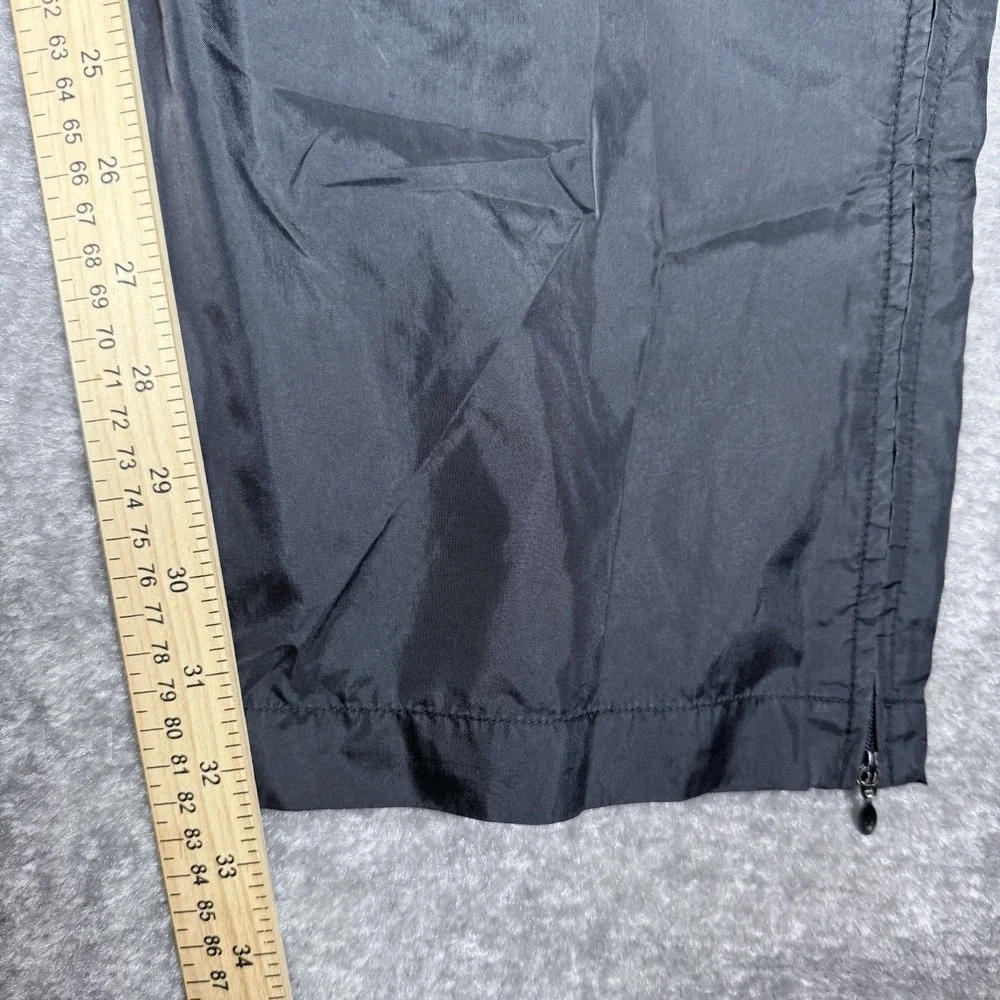 Vintage‎ Adidas Parachute Track Pants Men's  XL Black Ankle Zip Y2K 90s